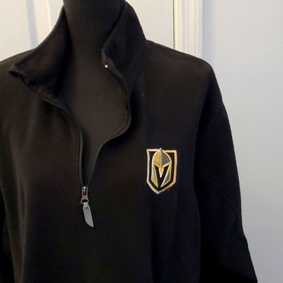 SALE Black Las Vegas Golden Knights Fleece Pullover NHL Hockey Team - Picture 3 of 9
